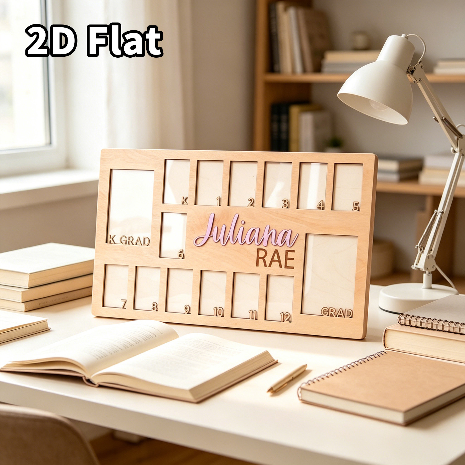Baby Nursery Decorations - 1Pc Custom Grade Photo Frame Wooden