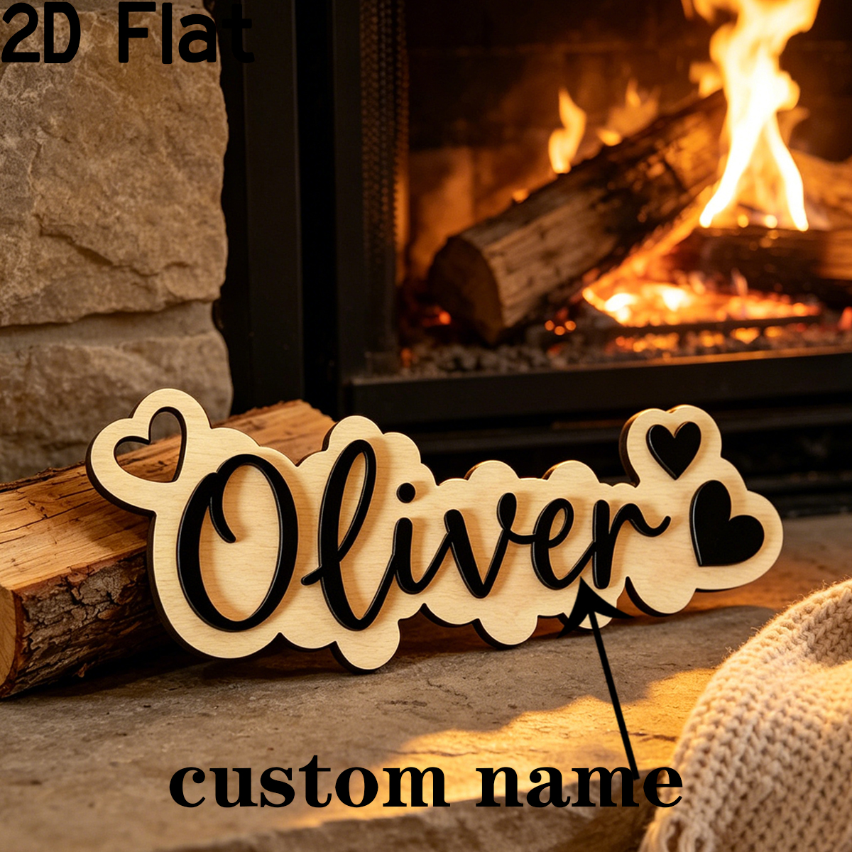 Baby Nursery Room - 1Pc Custom Love Decor Wooden Acrylic
