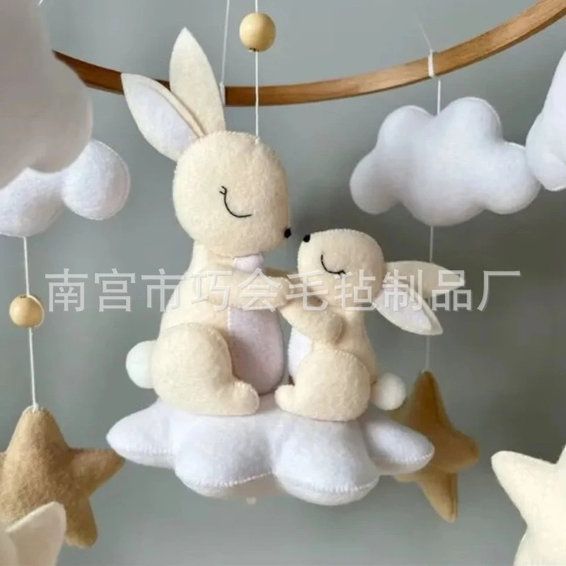 Handmade Soft Felt Bunny Baby  - Baby Nursery Mobile recensie en prijs