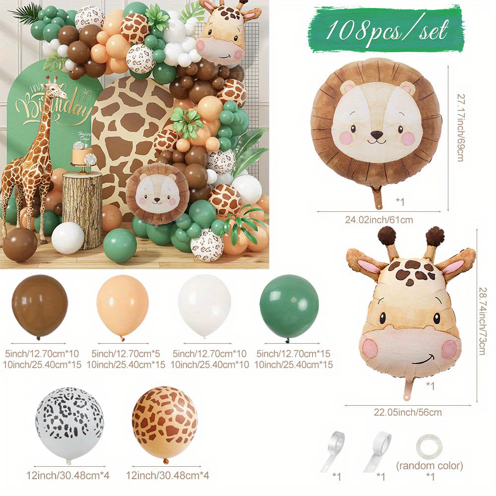 1Set Forest Animal Balloons Ga - Baby Nursery Jungle Theme recensie en prijs