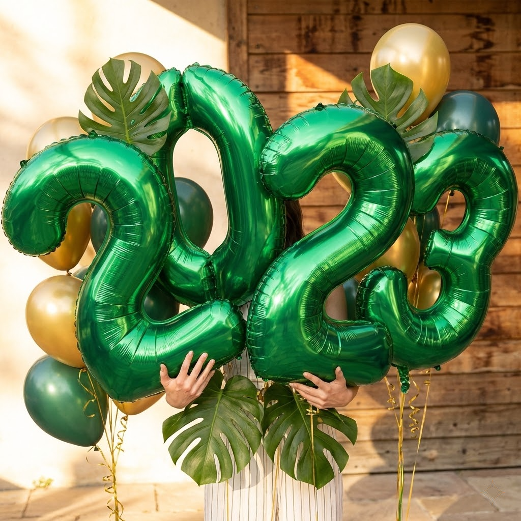32 Inch Green Number Foil Ball - Baby Nursery Jungle Theme recensie en prijs