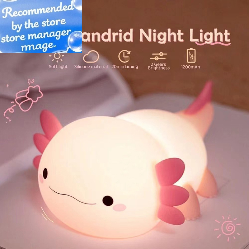 Cute Axolotl Night Light Silic - Baby Nursery Table recensie en prijs