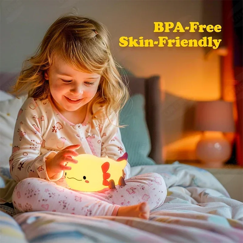 Cute Axolotl Night Light Silic - Baby Nursery Table recensie en prijs