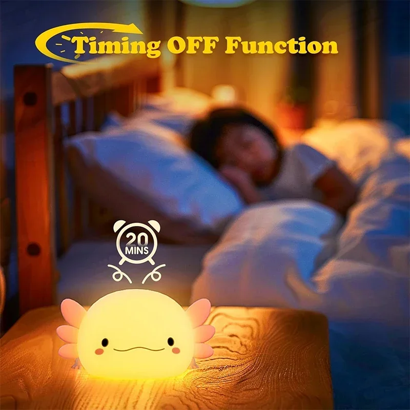 Cute Axolotl Night Light Silic - Baby Nursery Table recensie en prijs