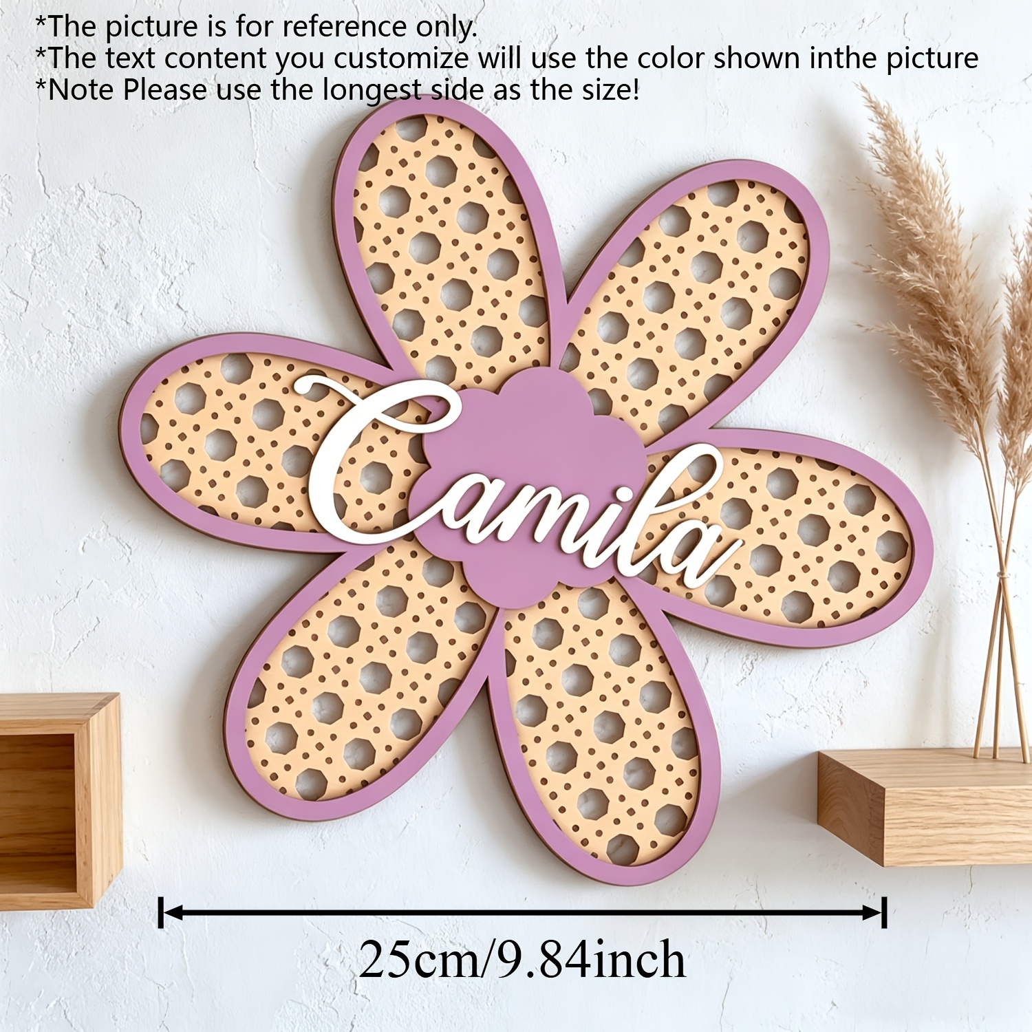Personalized Boho Rattan Flowe - Baby Nursery Decorations recensie en prijs