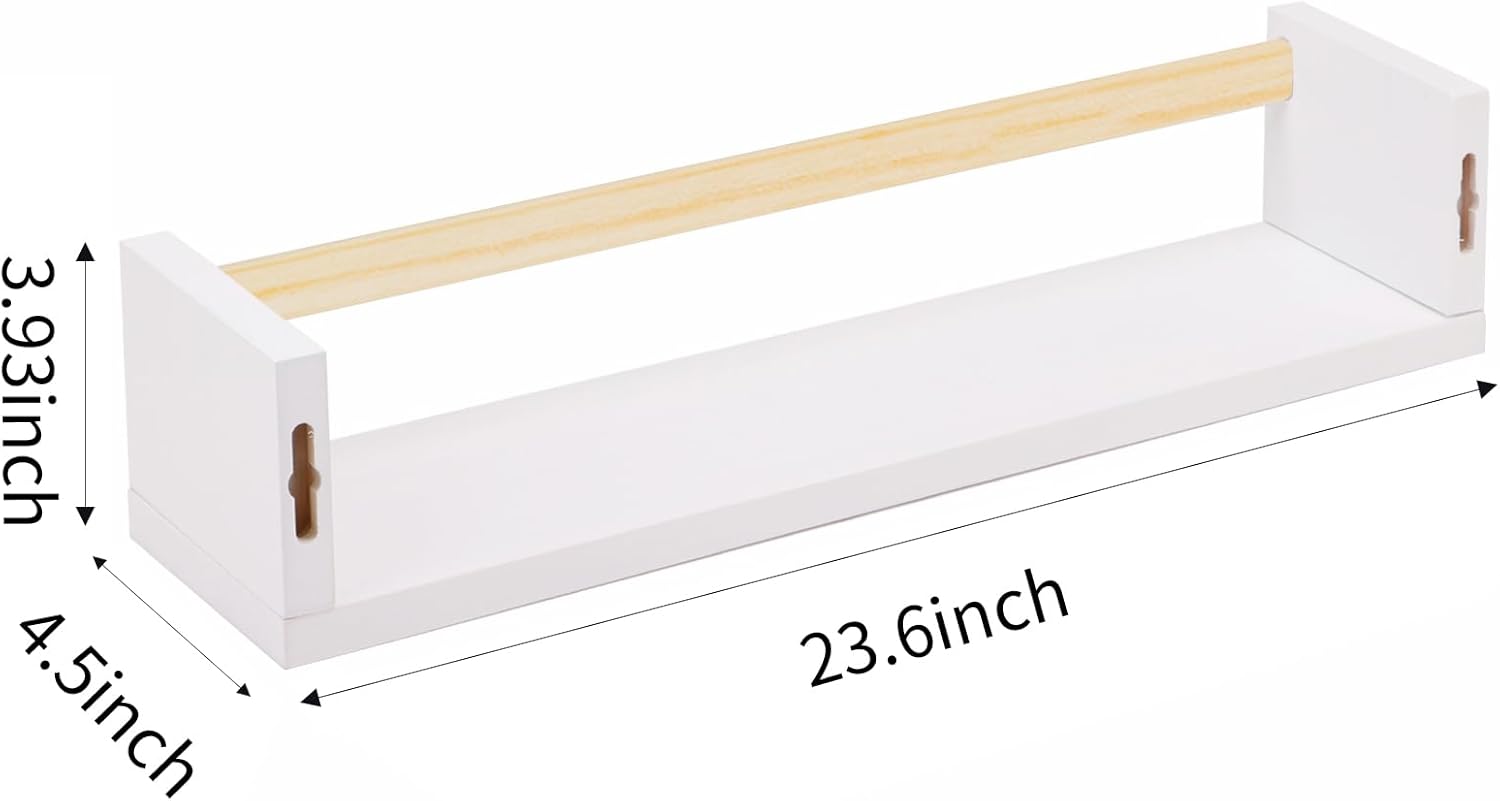 Nursery Book Shelves, 23.6 Inc - Baby Nursery Floating Shelves recensie en prijs