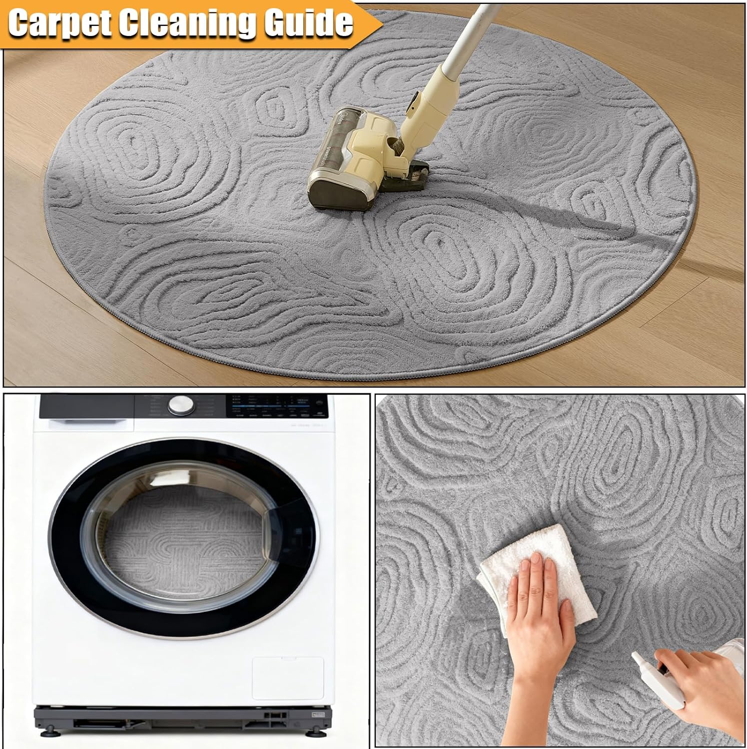 3D Geometric Round Rug – Soft  - Baby Nursery Game recensie en prijs