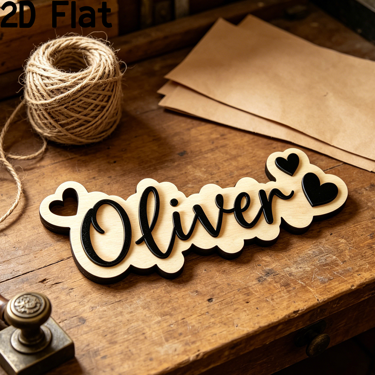 1Pc Custom Love Decor Wooden A - Baby Nursery Room recensie en prijs