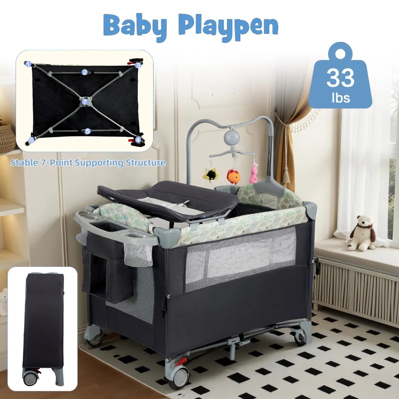 Pack n Play Portable Playard w - Baby Nursery Table recensie en prijs