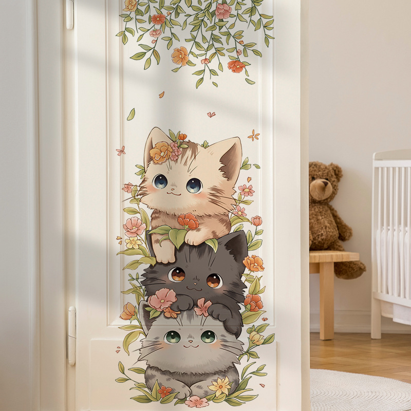 Cute Cat Vinyl Child Wall Stic - Baby Nursery Ideas Girl recensie en prijs