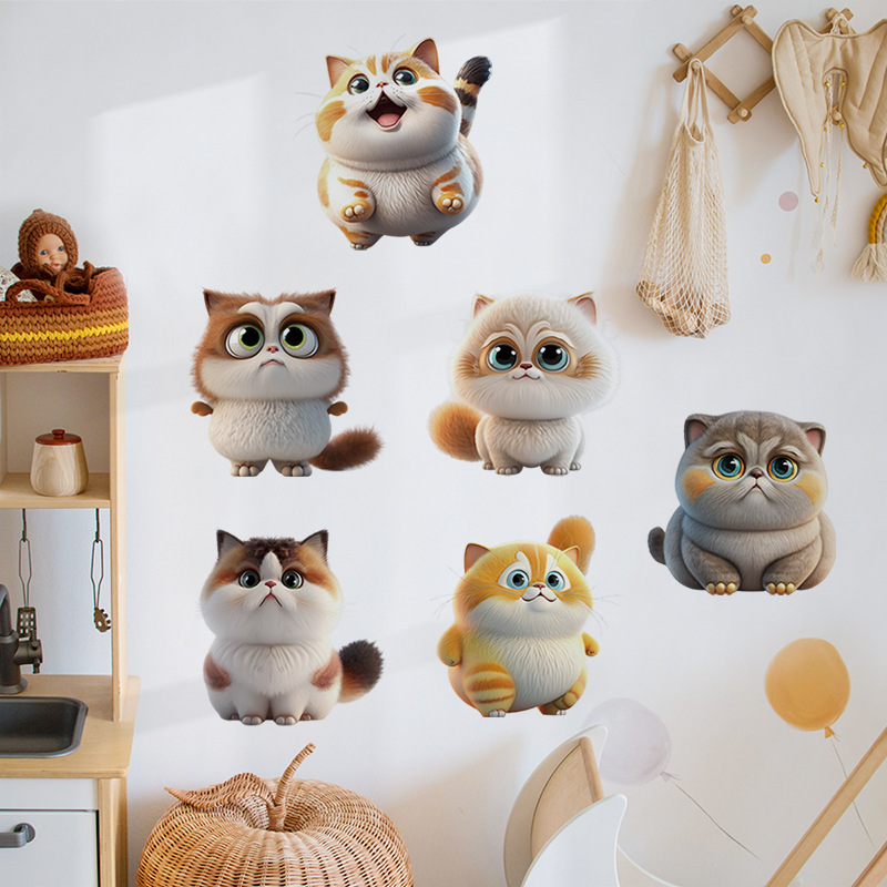 Cute Cat Vinyl Child Wall Stic - Baby Nursery Ideas Girl recensie en prijs