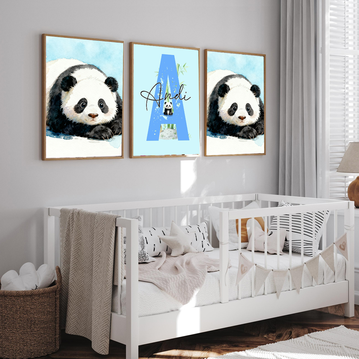 3pcs Personalized Panda Nurser - Baby Nursery Decorations recensie en prijs