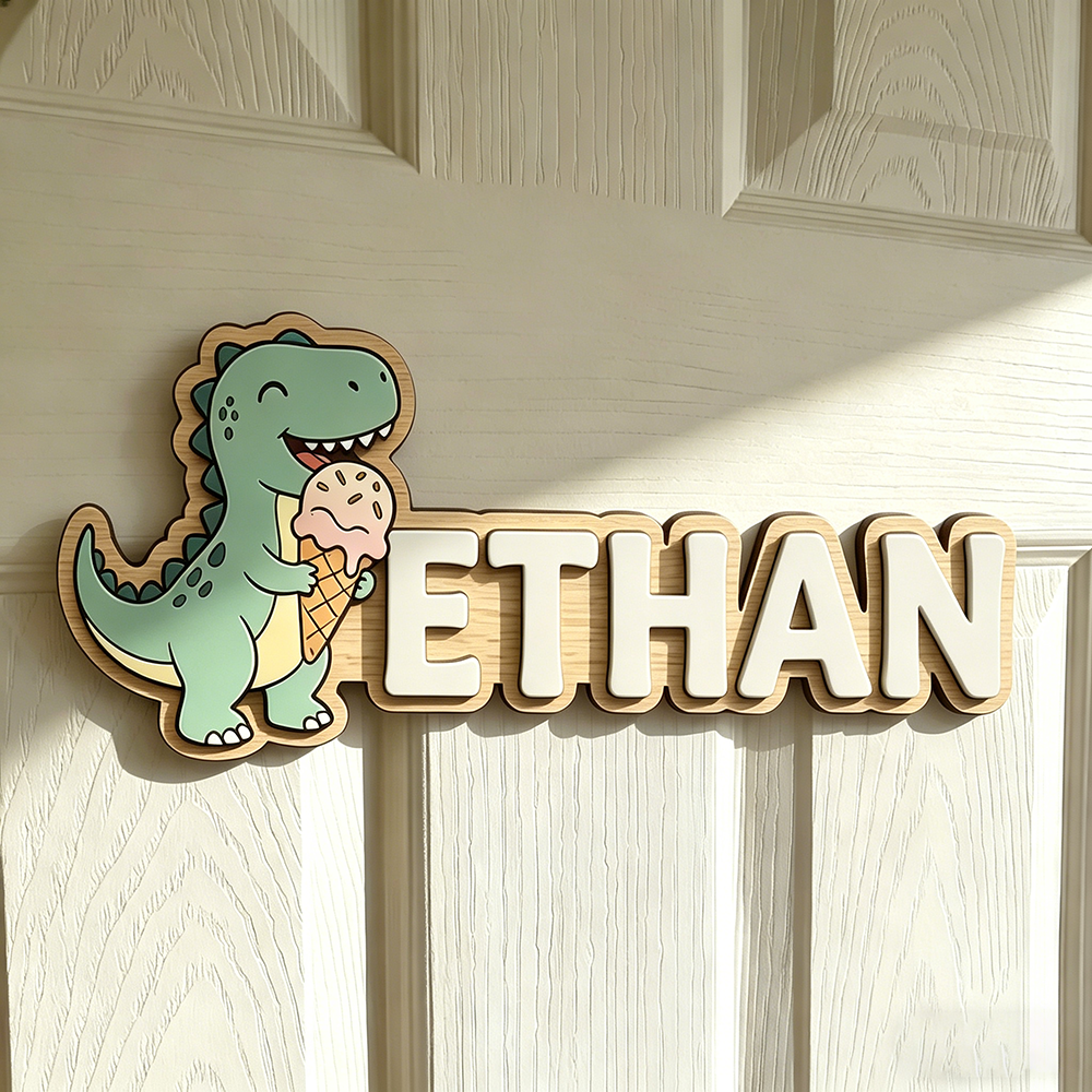 Whimsical Ice Cream Dinosaur C - Baby Nursery Decorations recensie en prijs