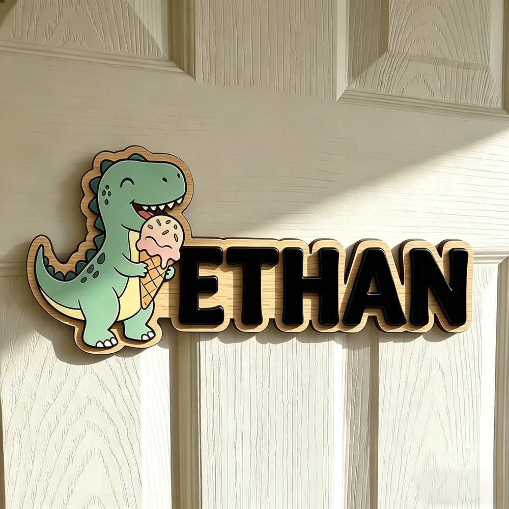 Whimsical Ice Cream Dinosaur C - Baby Nursery Decorations recensie en prijs