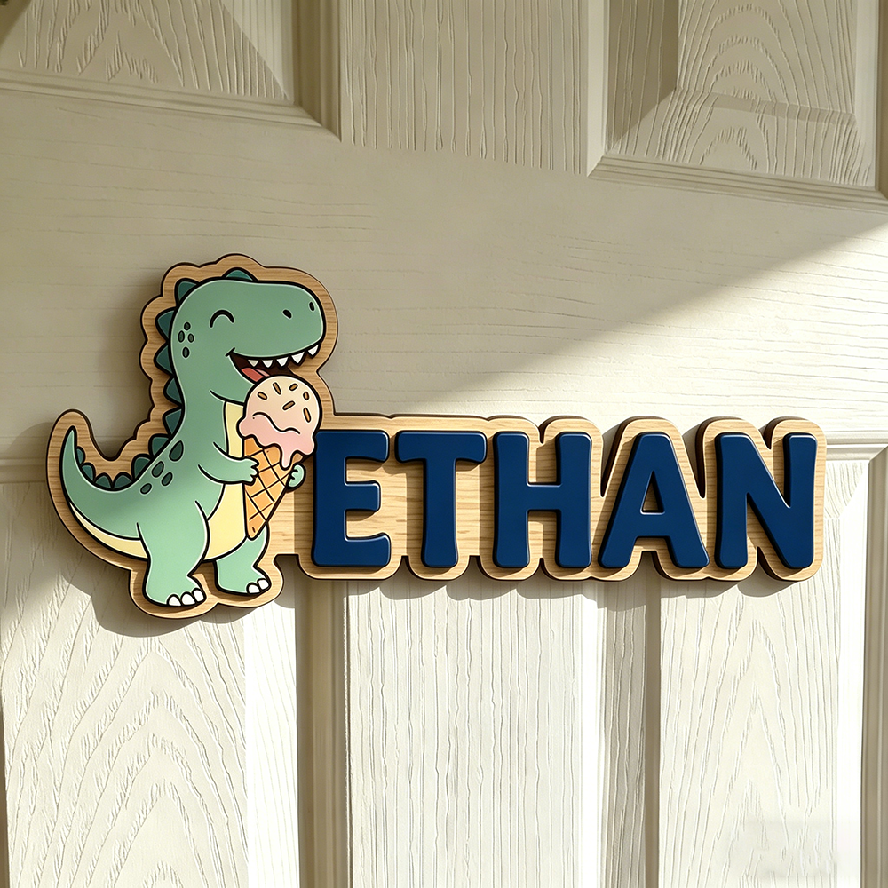 Whimsical Ice Cream Dinosaur C - Baby Nursery Decorations recensie en prijs