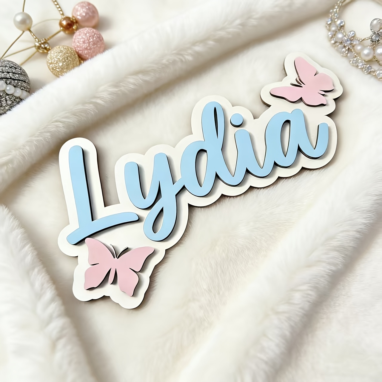 Personalized Blue & Pink Butte - Baby Nursery Decorations recensie en prijs