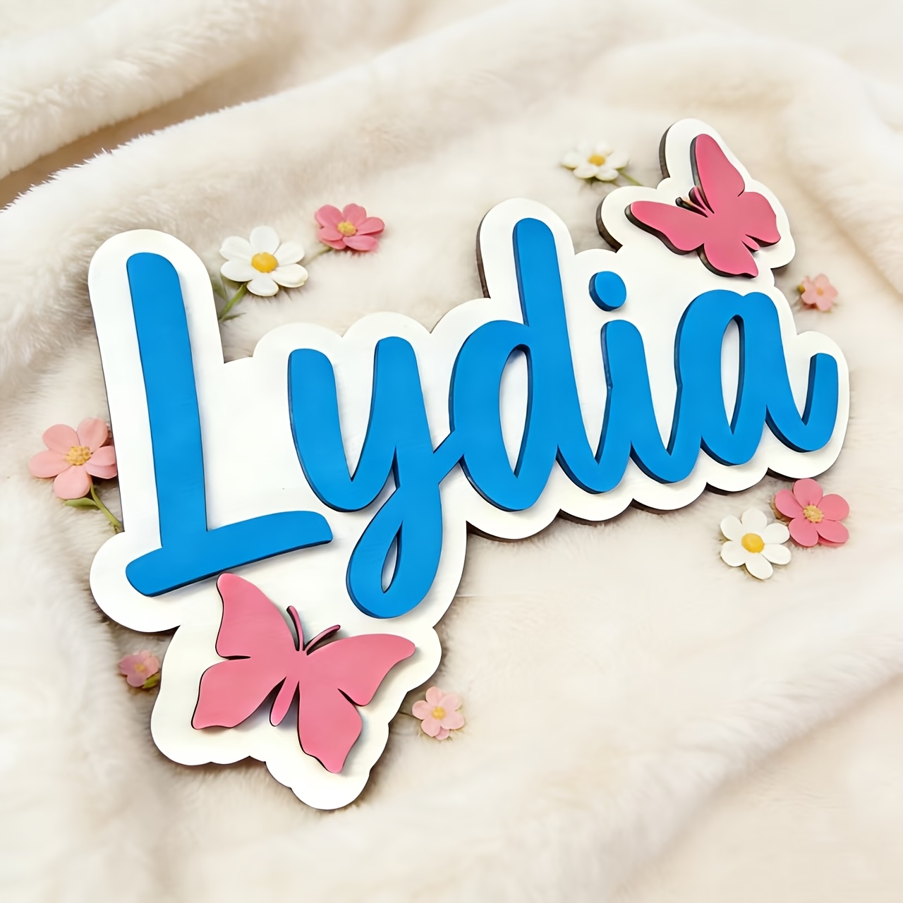Personalized Blue & Pink Butte - Baby Nursery Decorations recensie en prijs