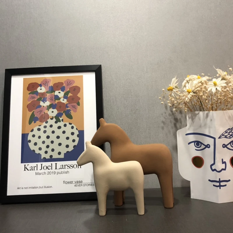 Nordic Wooden Horse Ornaments  - Baby Nursery Table recensie en prijs