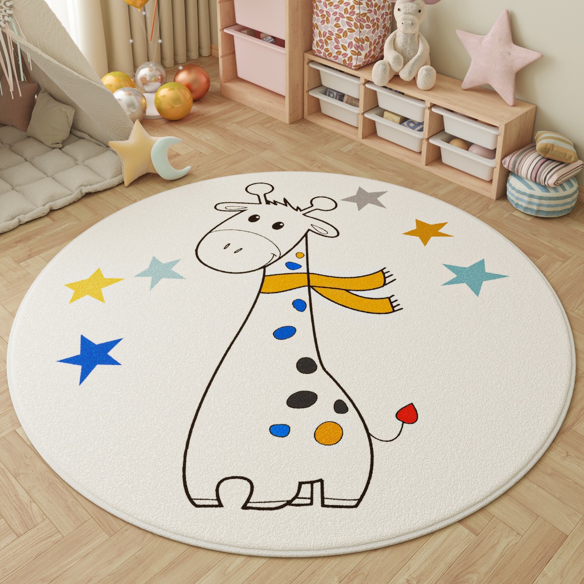 Fun in the Park Kids Round Rug - Baby Nursery Game recensie en prijs