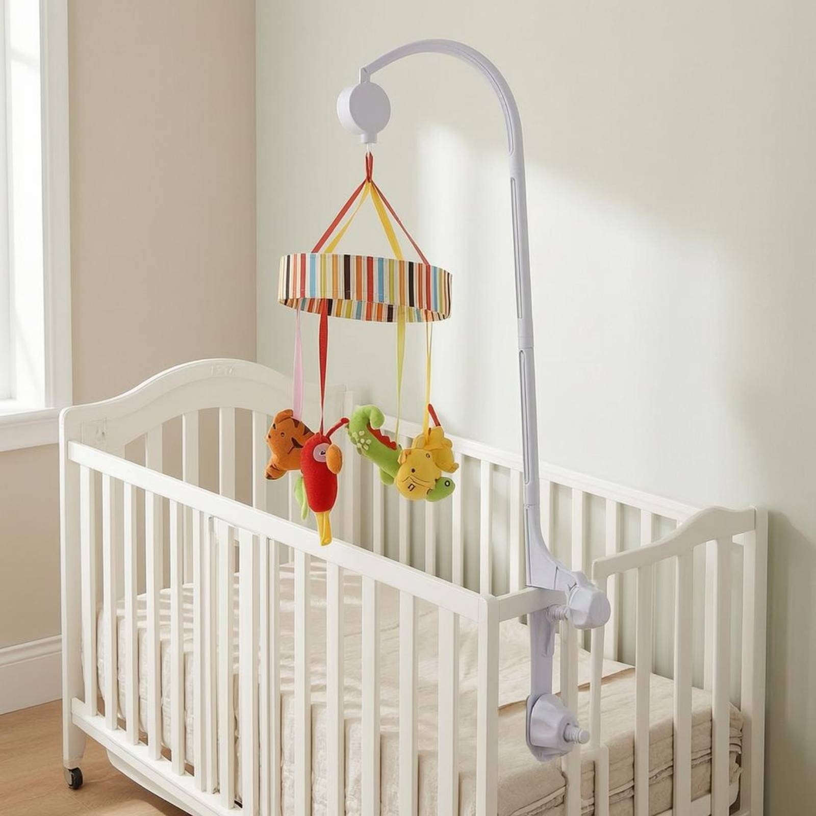 Baby Crib Mobile Stand White C - Baby Nursery Decorations recensie en prijs