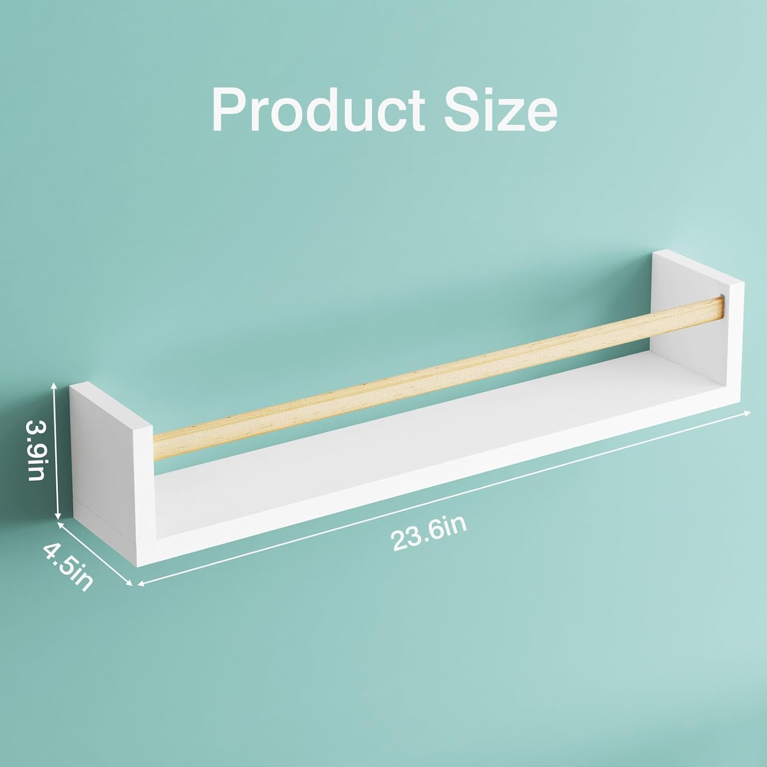 Nursery Book Shelves, 23.6 Inc - Baby Nursery Floating Shelves recensie en prijs