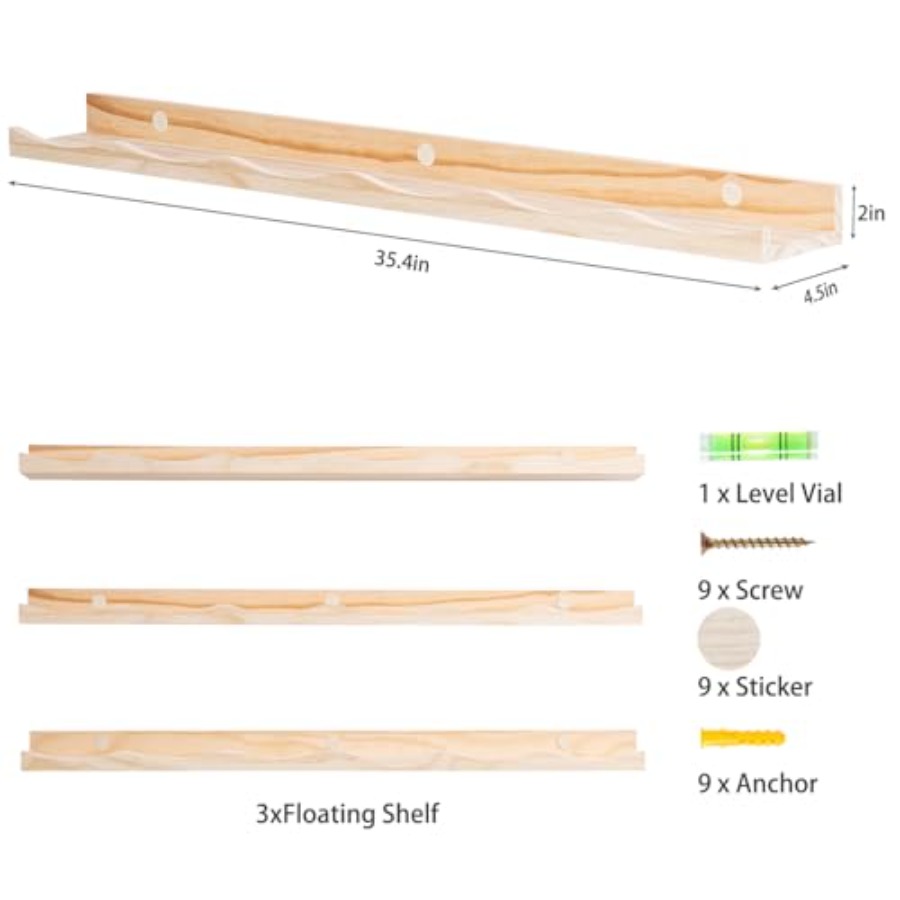 Floating Bookshelf for Floatin - Baby Nursery Floating Shelves recensie en prijs
