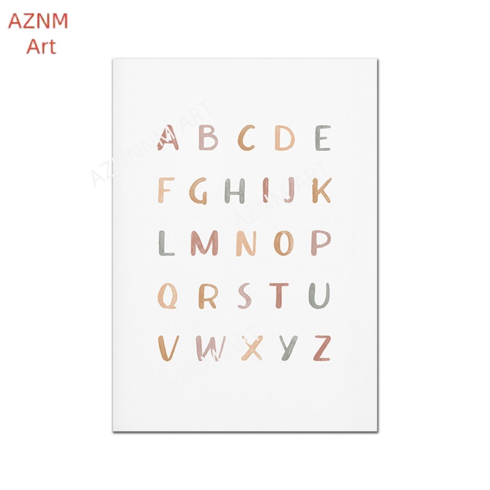1/3PCS ，Poster Custom ABC 123  - Baby Nursery Name Wall Art recensie en prijs