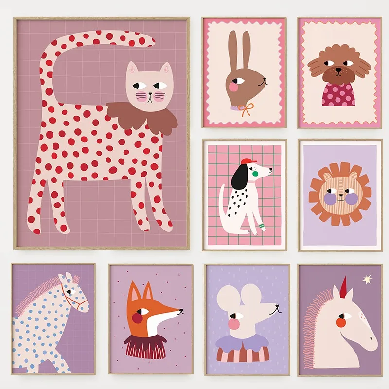 Cartoon Cute Animals Illustrat - Baby Nursery Room recensie en prijs