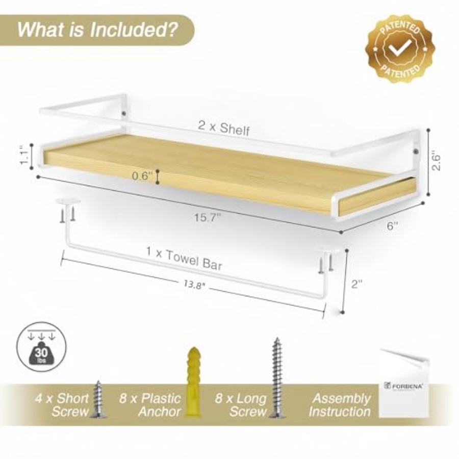 Floating Shelves for Wall with - Baby Nursery Floating Shelves recensie en prijs