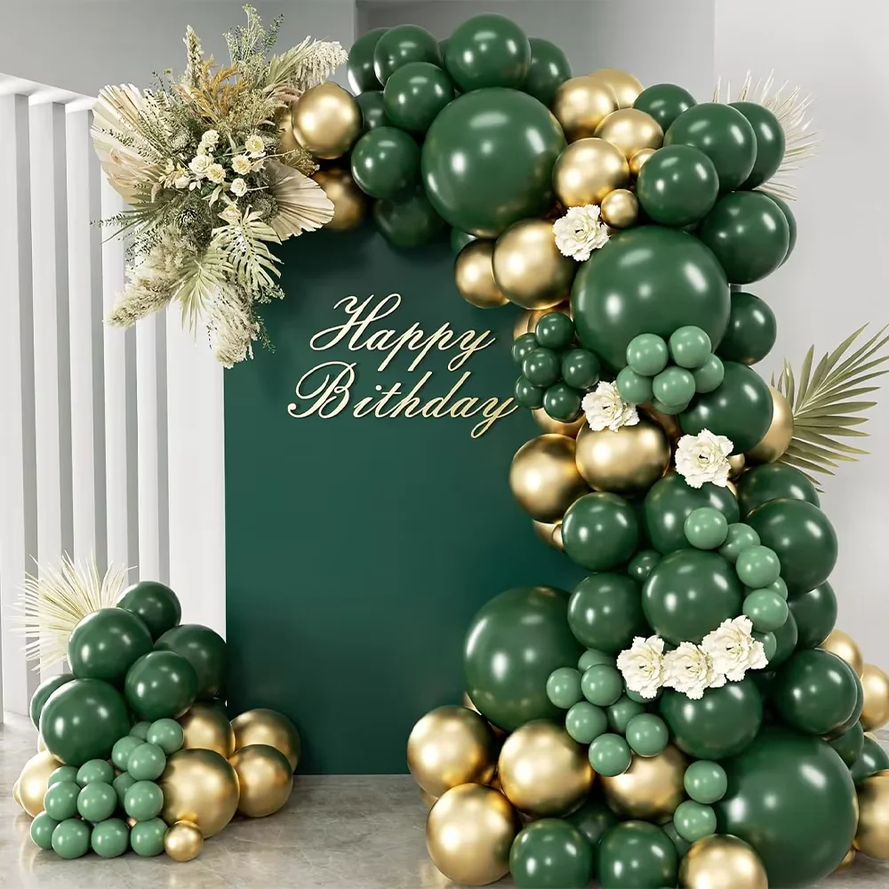 101Pcs Green Gold Latex Balloo - Baby Nursery Jungle Theme recensie en prijs