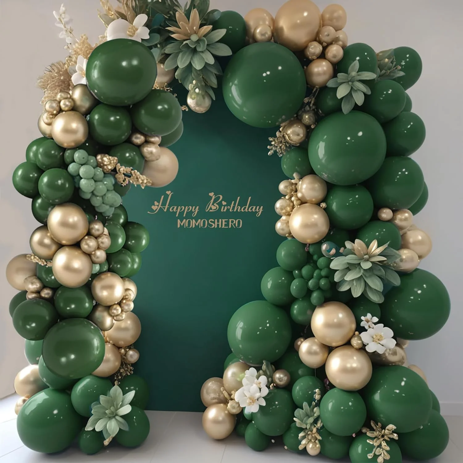 101Pcs Green Gold Latex Balloo - Baby Nursery Jungle Theme recensie en prijs