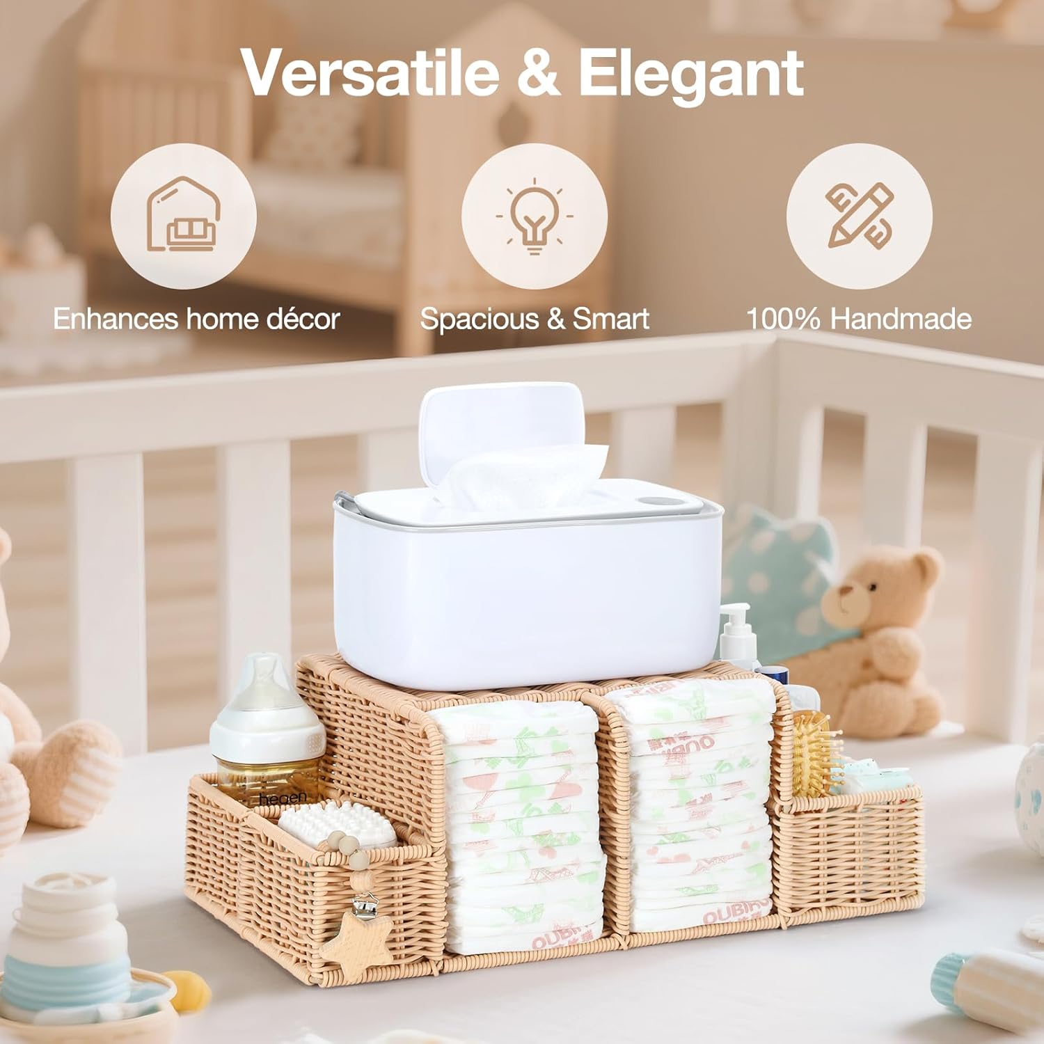 Diaper Caddy Organizer, Hand R - Baby Nursery Table recensie en prijs
