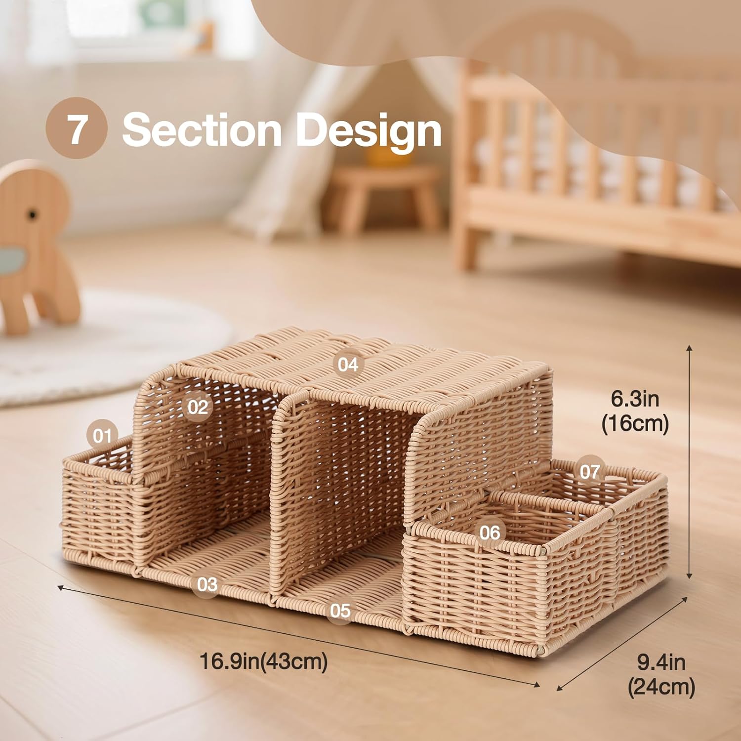 Diaper Caddy Organizer, Hand R - Baby Nursery Table recensie en prijs