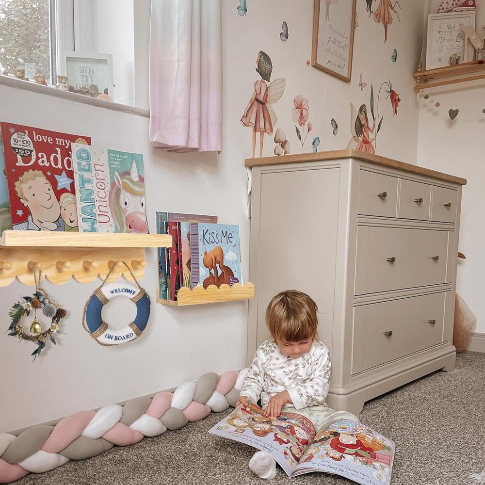 Nursery Book Shelves 3PCS Wood - Baby Nursery Floating Shelves recensie en prijs