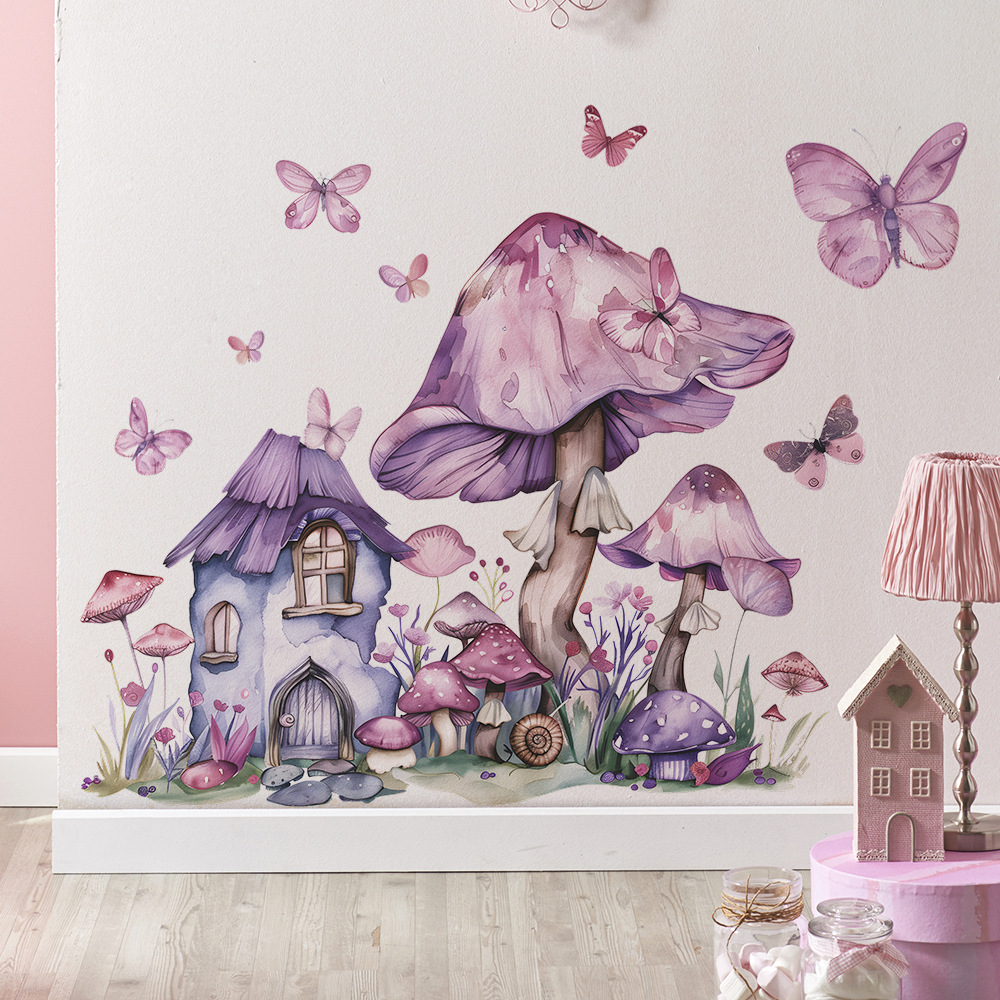 Mushroom Vinyl Child Wall Stic - Baby Nursery Ideas Girl recensie en prijs