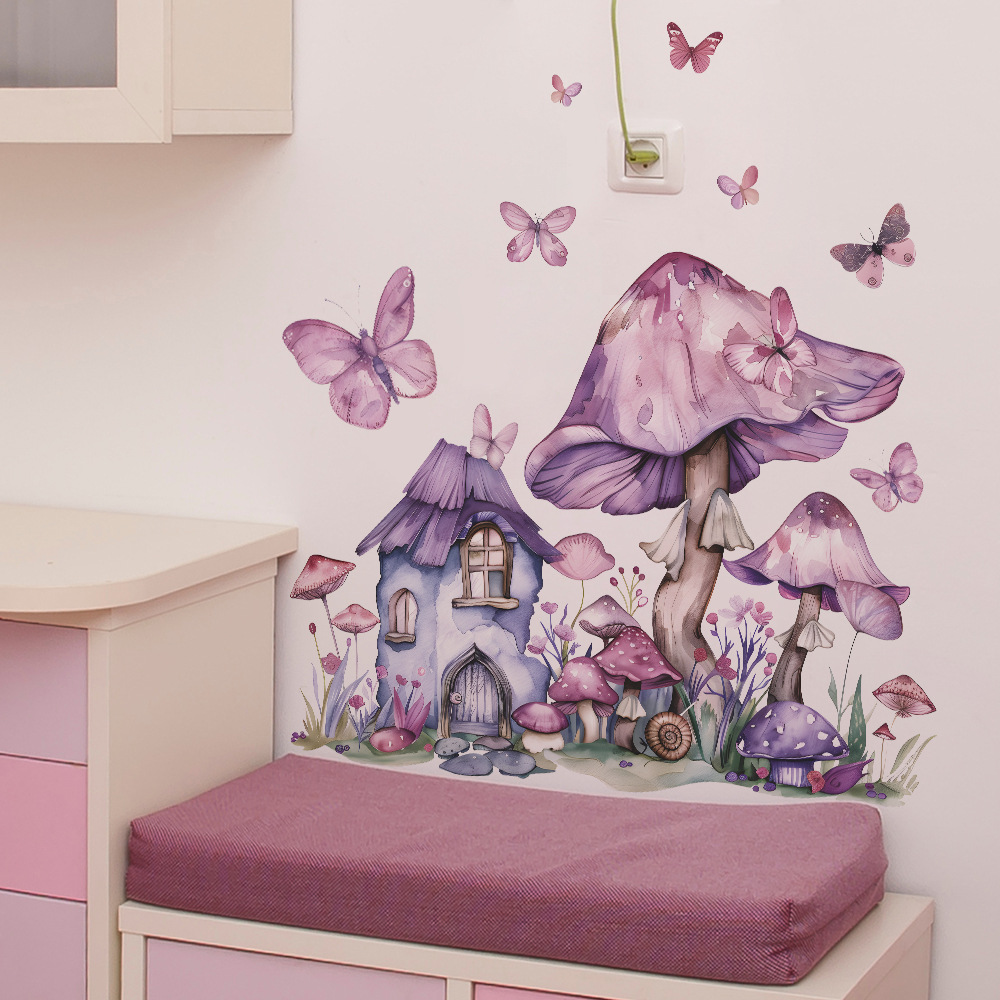 Mushroom Vinyl Child Wall Stic - Baby Nursery Ideas Girl recensie en prijs