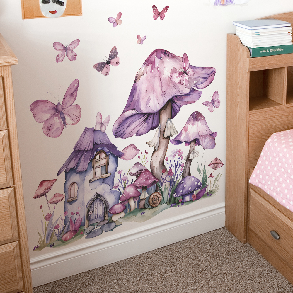 Mushroom Vinyl Child Wall Stic - Baby Nursery Ideas Girl recensie en prijs