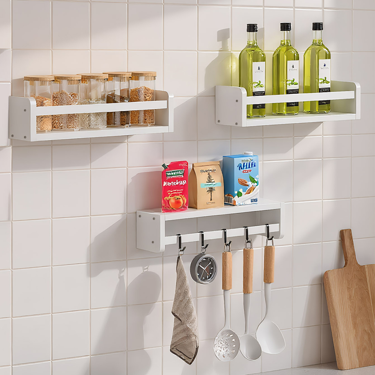 Set of 3 Nursery Book Shelves  - Baby Nursery Floating Shelves recensie en prijs