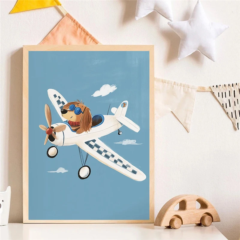 Dog Airplane Lion in Car Anima - Baby Nursery Room recensie en prijs