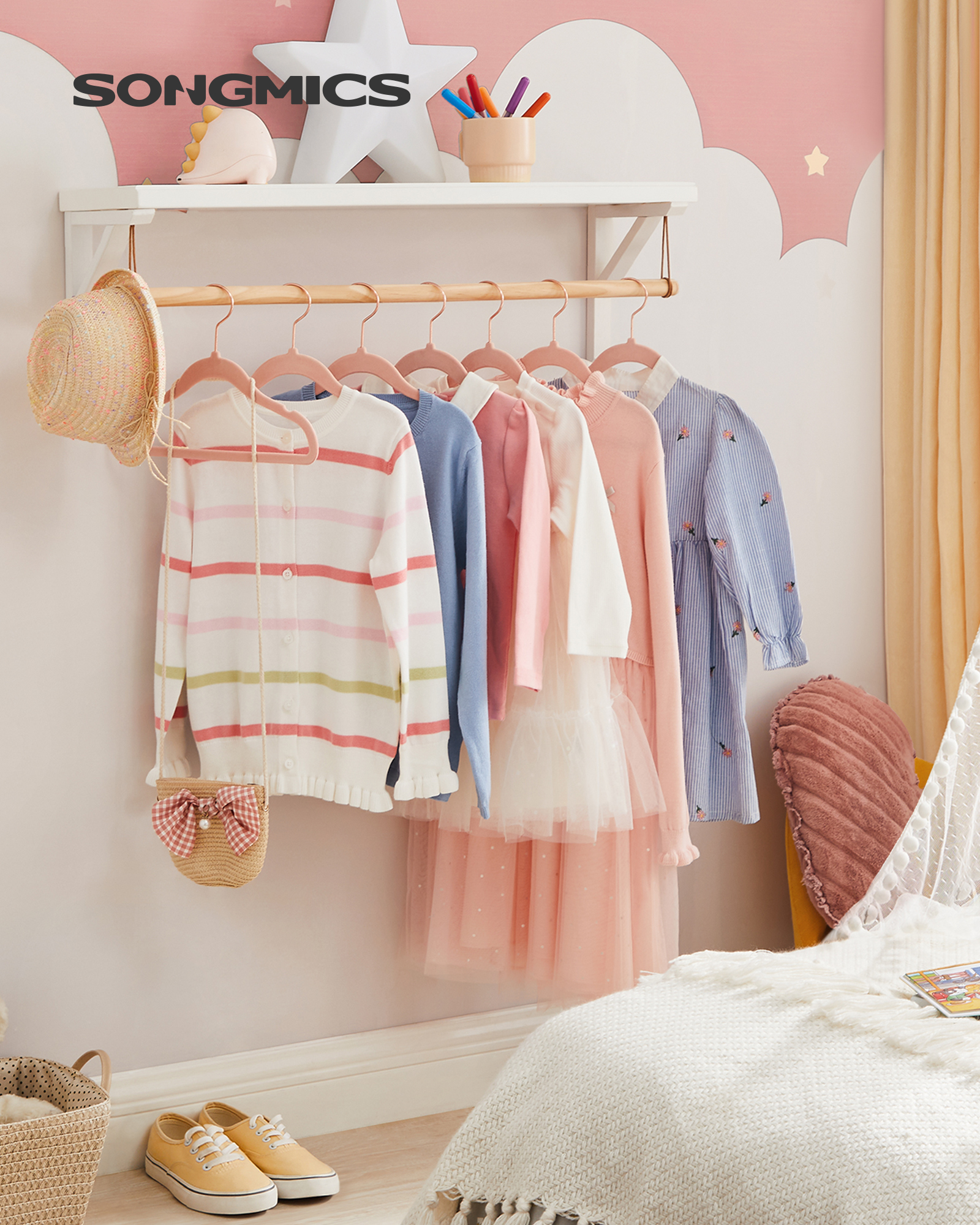 SONGMICS Baby Kids Hangers 30  - Baby Nursery Hooks recensie en prijs