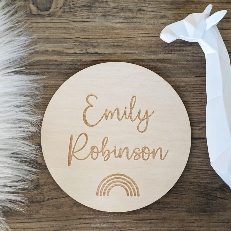 Engraved wood Nursery name sig - Baby Nursery Name Wall Art recensie en prijs