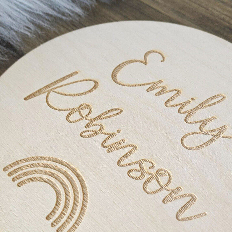 Engraved wood Nursery name sig - Baby Nursery Name Wall Art recensie en prijs