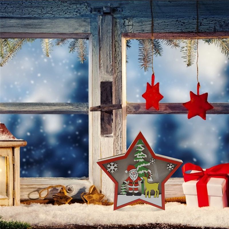 AA05 3 PCS LED Wood Star Night - Baby Nursery Table recensie en prijs
