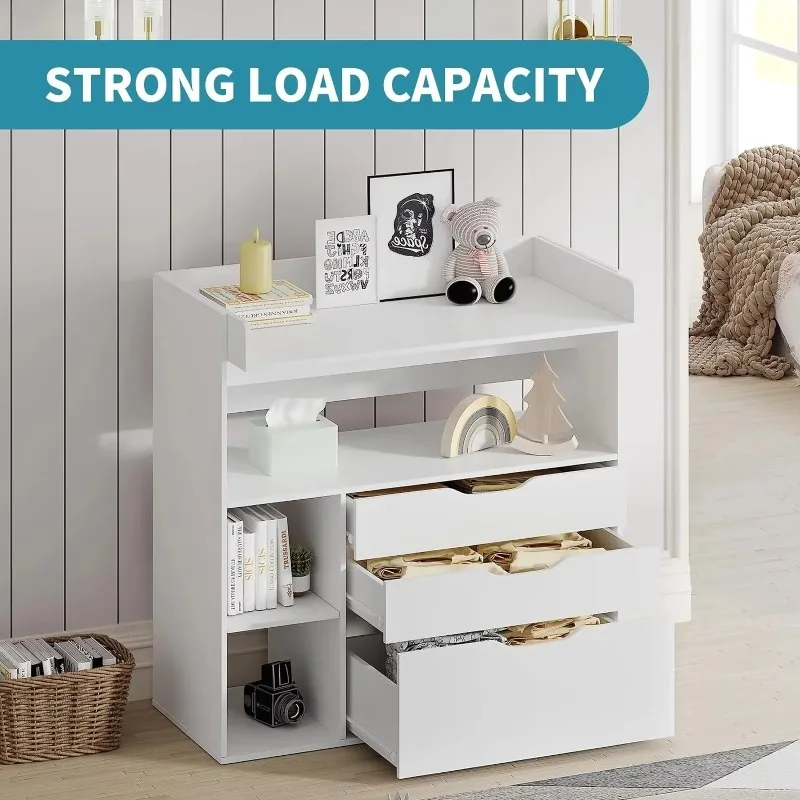 Contemporary minimalist MDF wh - Baby Nursery Table recensie en prijs