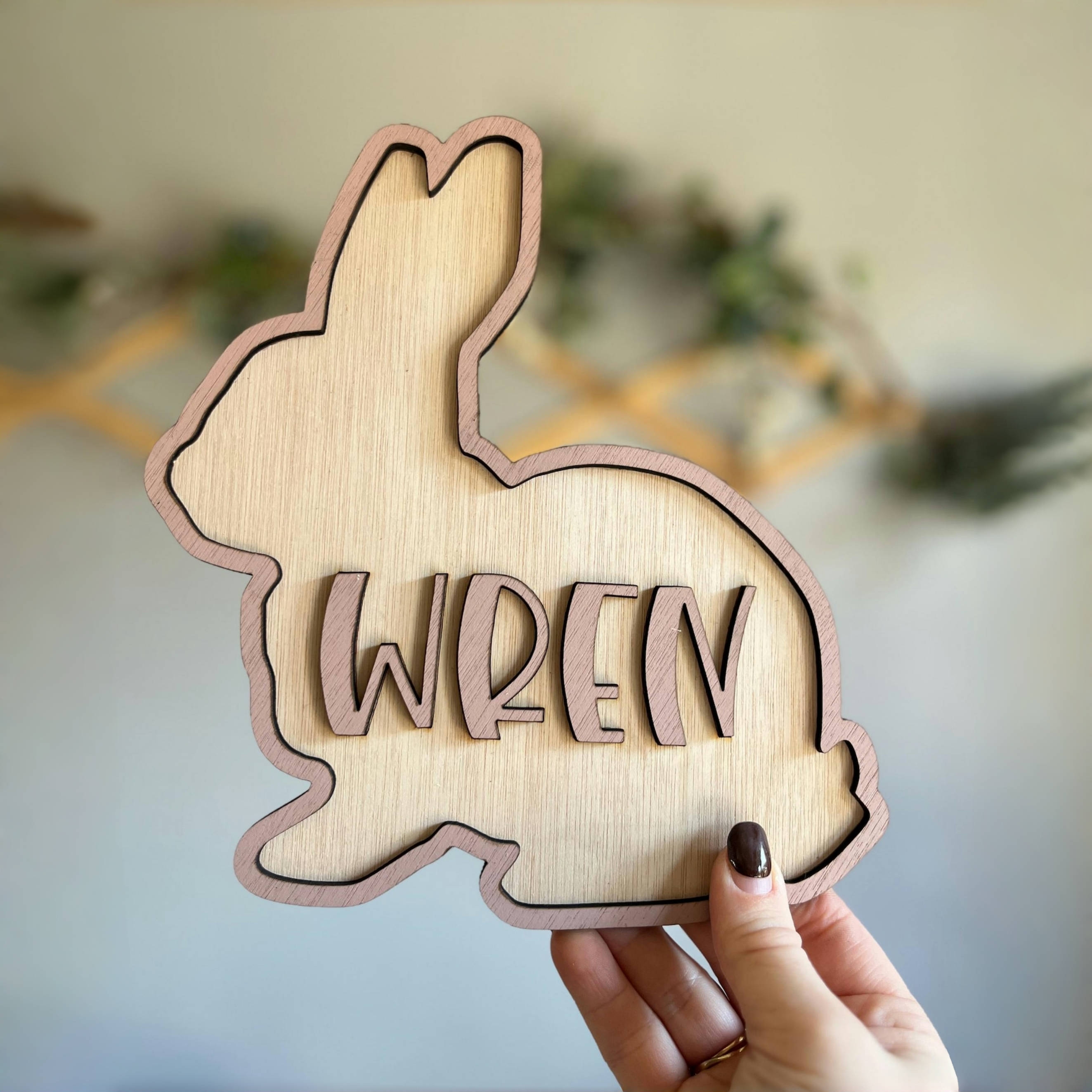 Personalized Bunny Name Wooden - Baby Nursery Decorations recensie en prijs