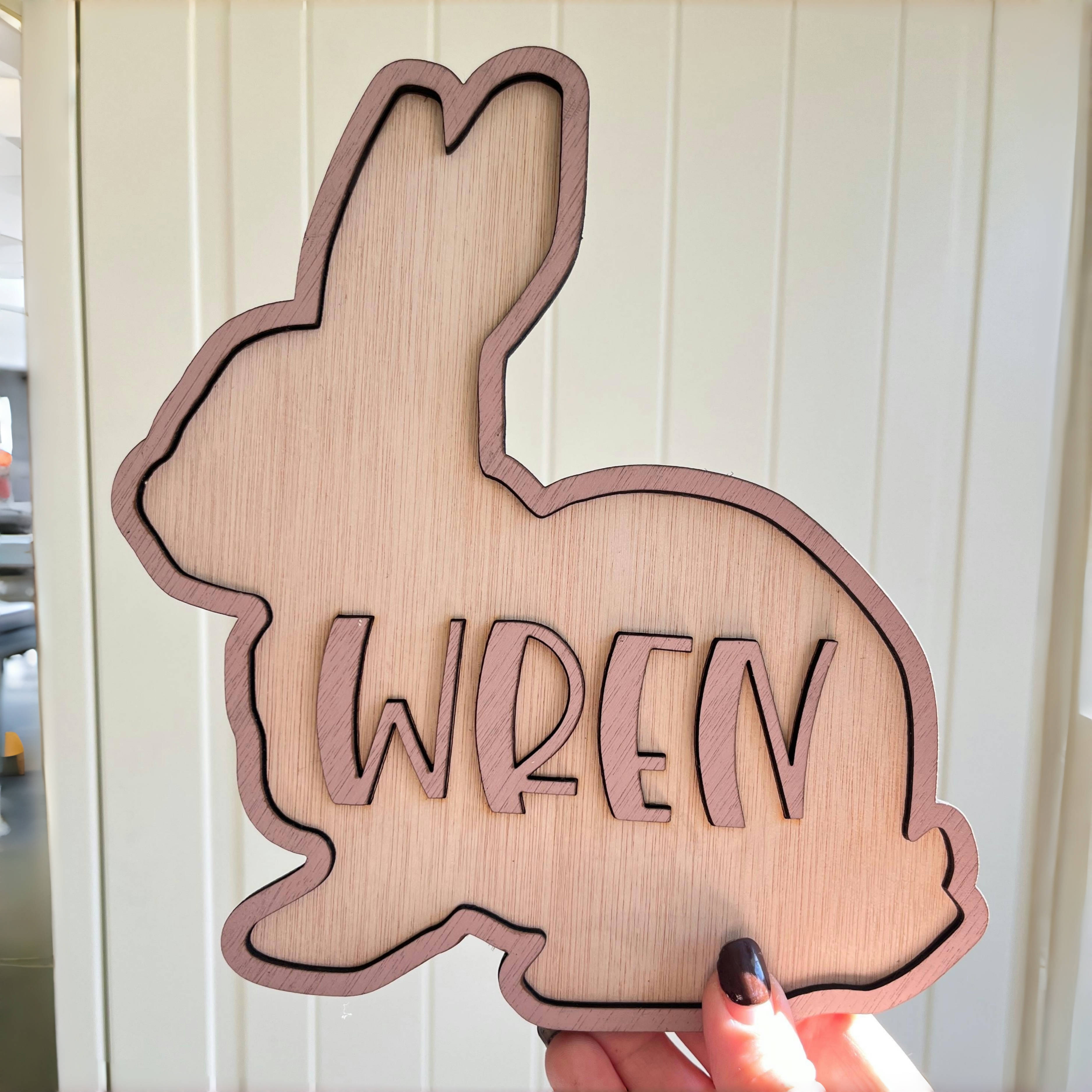 Personalized Bunny Name Wooden - Baby Nursery Decorations recensie en prijs