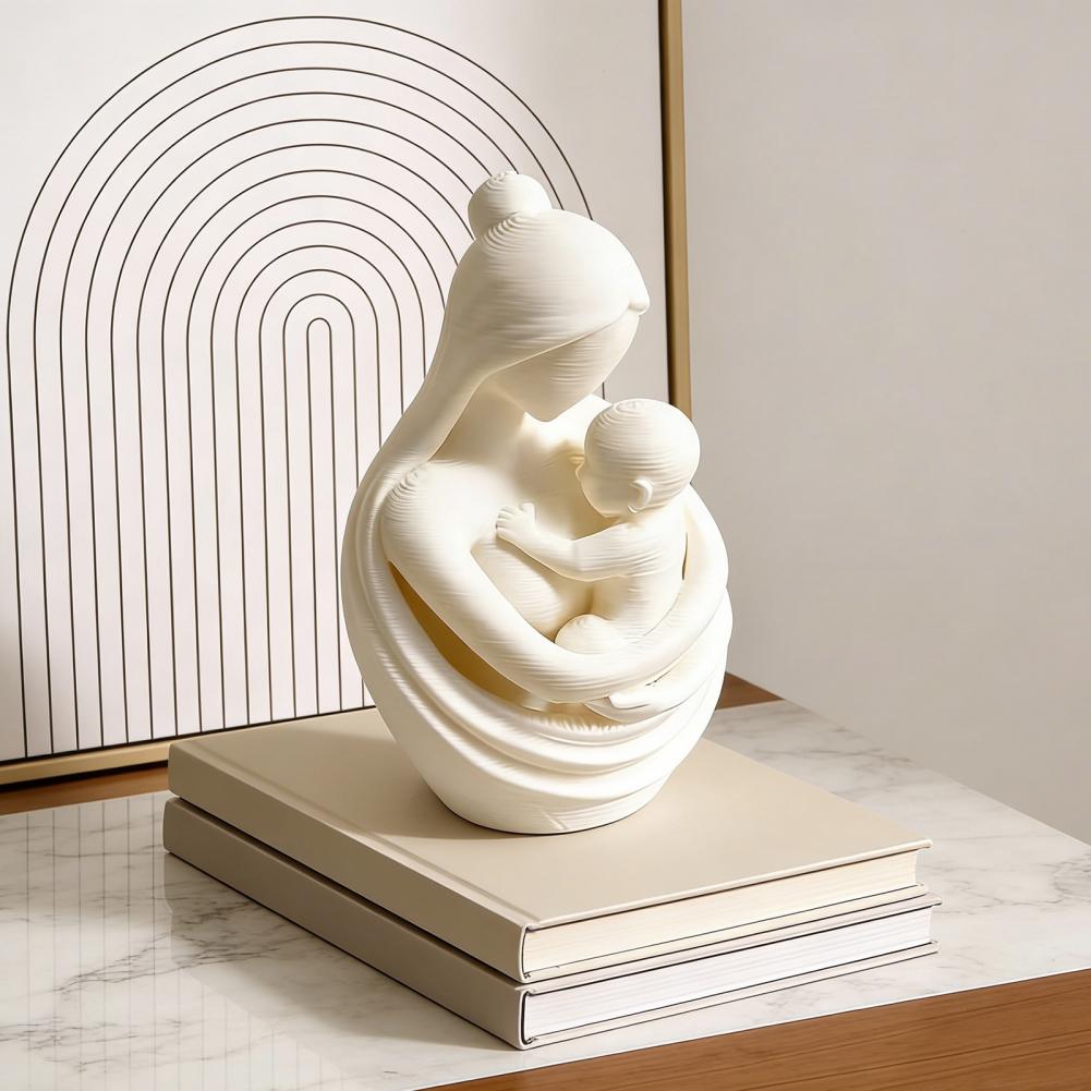 Mother Holding Baby Sculpture  - Baby Nursery Table recensie en prijs