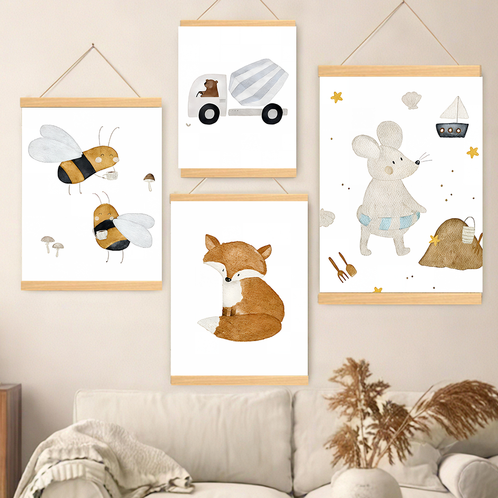 Boho Cartoon Posters Print Bea - Baby Nursery Room recensie en prijs