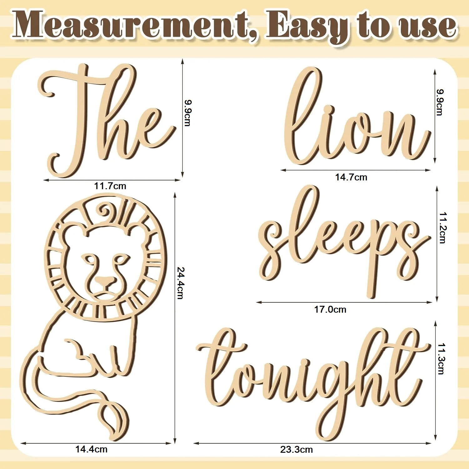 The Lion Sleeps Tonight Wooden - Baby Nursery Jungle Theme recensie en prijs