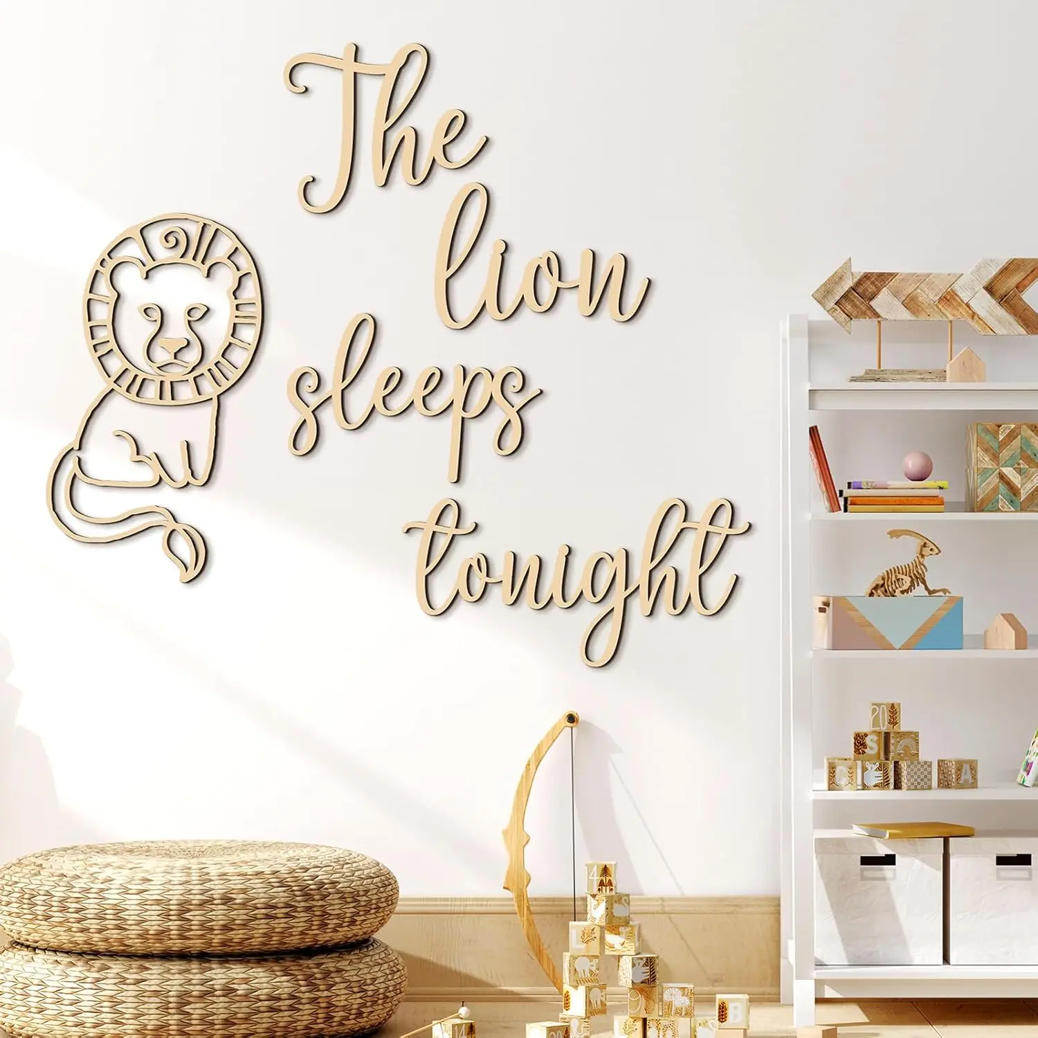 The Lion Sleeps Tonight Wooden - Baby Nursery Jungle Theme recensie en prijs